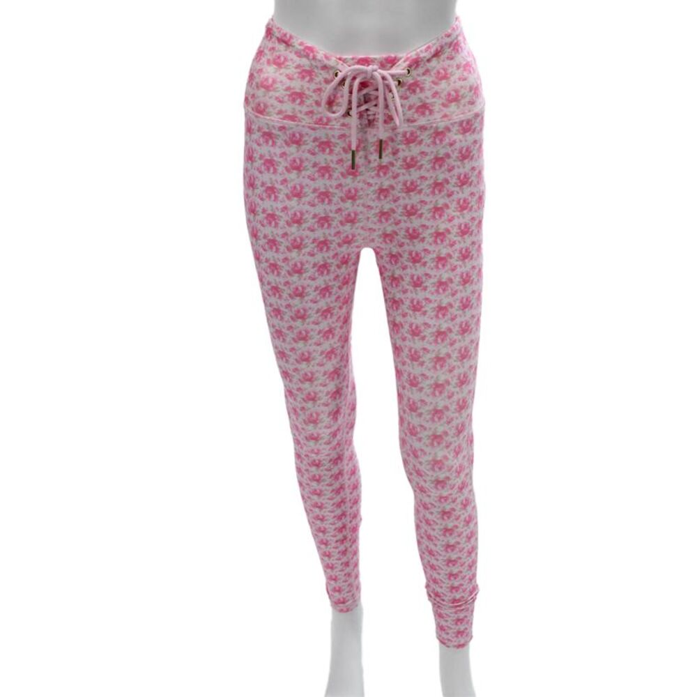 Love Shack Fancy Womens Ankle Floral Leggings Pink Size XS